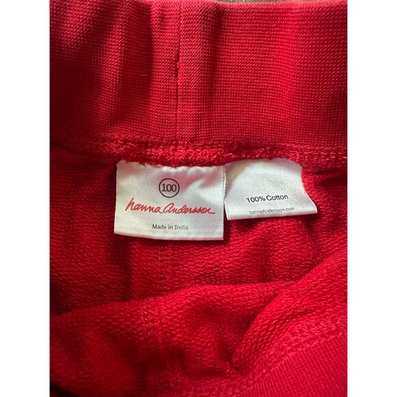 Hanna Andersson BKB sweat short size 100 (4) tangy red - Picture 2 of 3